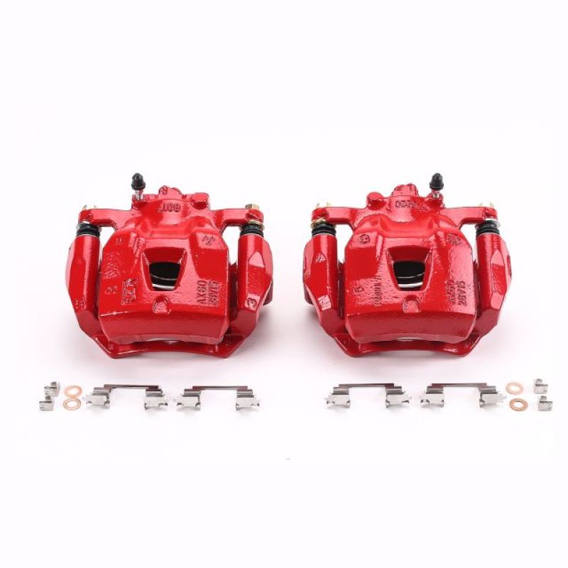 PowerStop S1974 - PSBS1974 - Power Stop 97-01 Lexus ES300 Front Red Calipers w/Brackets - Pair - Shipped in Europe - Tuningsupply.com