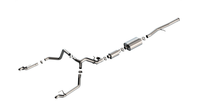 Borla 140993 - BOR140993 - Borla 2024 Chevy Silverado 1500 6.2L V8 S-Type Catback Exhaust w/ Simulator (Use Fact. Fascia Tips) - Shipped in Europe - Tuningsupply.com