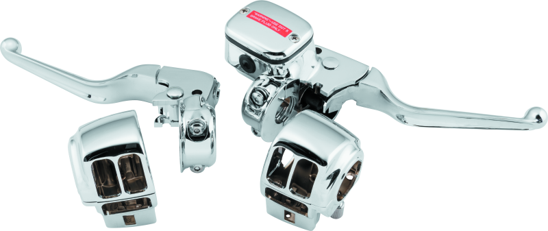 Bikers Choice 601743 - BKC601743 - Bikers Choice 96-07 FLH/FLT Chrome Handlebar Control Kit W/O Switches 11/16 Bore W/Audio - Shipped in Europe - Tuningsupply.com