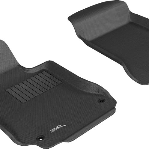 3D MAXpider L1MB00911509 - ACEL1MB00911509 - 3D MAXpider 2008-2014 Mercedes-Benz C-Class W204 Kagu 1st Row Floormat - Black - Shipped in Europe - Tuningsupply.com
