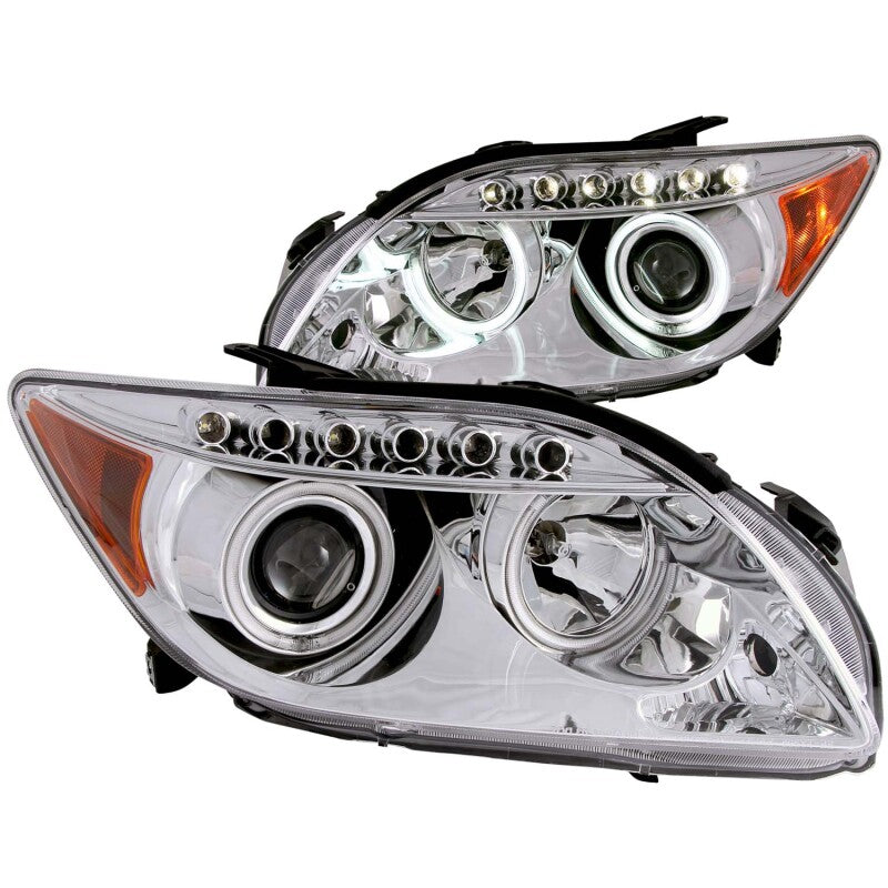 ANZO 121120 - ANZ121120 - ANZO 2005-2010 Scion Tc Projector Headlights w/ Halo Chrome (CCFL) - Shipped in Europe - Tuningsupply.com