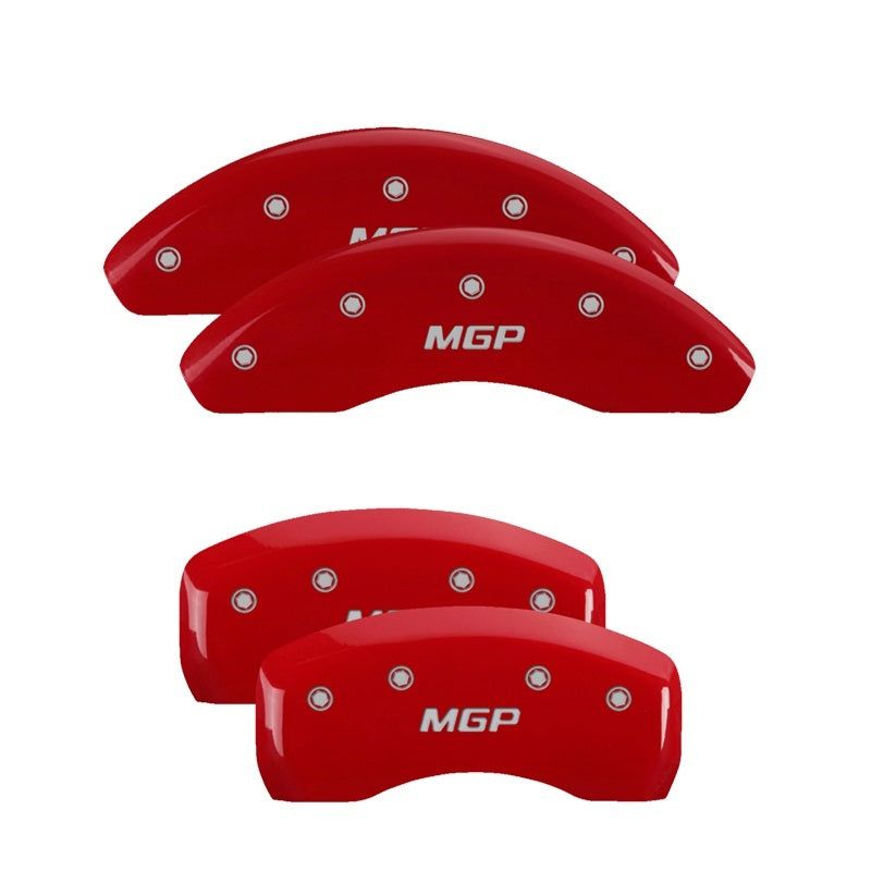 MGP 42013SJEPRD - MGP42013SJEPRD - MGP 4 Caliper Covers Engraved Front & Rear JEEP Red finish silver ch - Shipped in Europe - Tuningsupply.com