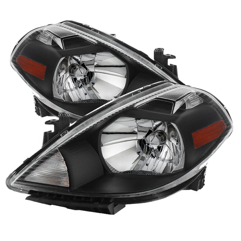 SPYDER - SPY9023613 - xTune Nissan Versa 07-12 Crystal Headlights Black HD-JH-NV07-AM-BK - Shipped in Europe - Tuningsupply.com