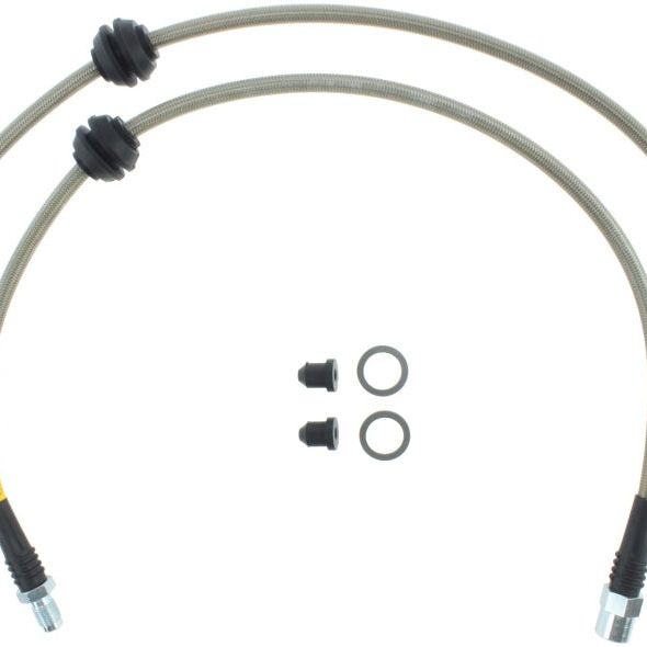 Stoptech 950.34017 - STO950.34017 - StopTech 08-13 Mini Cooper / 11-14 Mini Countryman Stainless Steel Front Brake Lines - Shipped in Europe - Tuningsupply.com