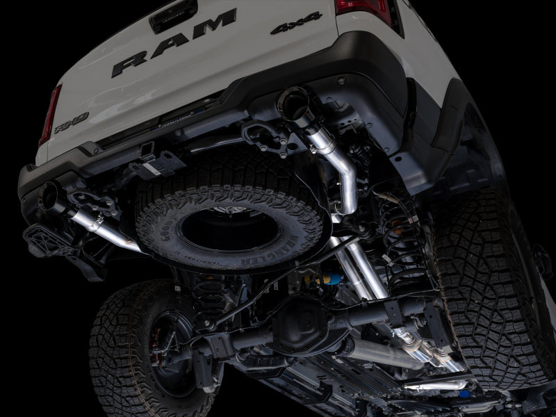 AWE Tuning 3015-33630 - AWE3015-33630 - AWE Tuning 2025+ RAM 1500 RHO 3.0 I6 TT 0FG Dual Rear Exit Cat-Back Exhaust - Diamond Black Tips - Shipped in Europe - Tuningsupply.com