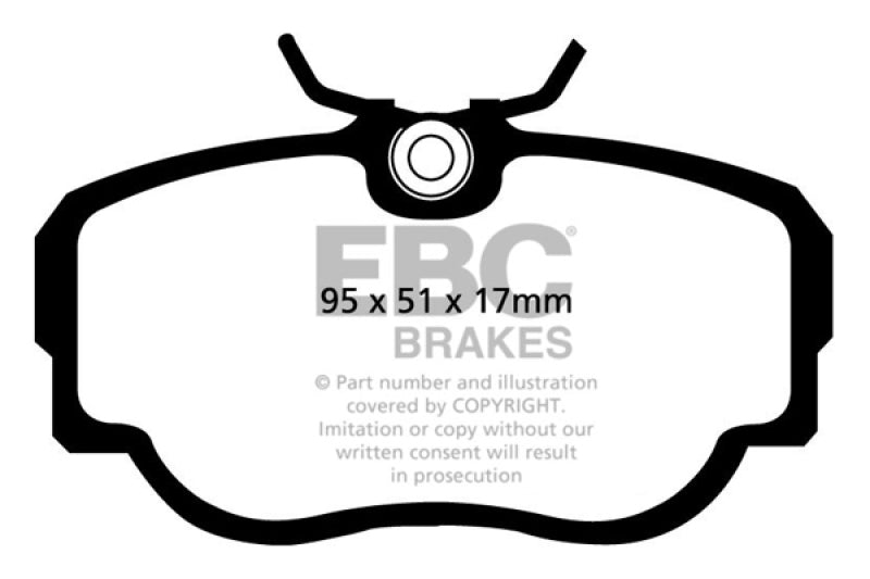 EBC DP3779C - EBCDP3779C - EBC 83-85 BMW 318 1.8 (E30) Redstuff Front Brake Pads - Shipped in Europe - Tuningsupply.com