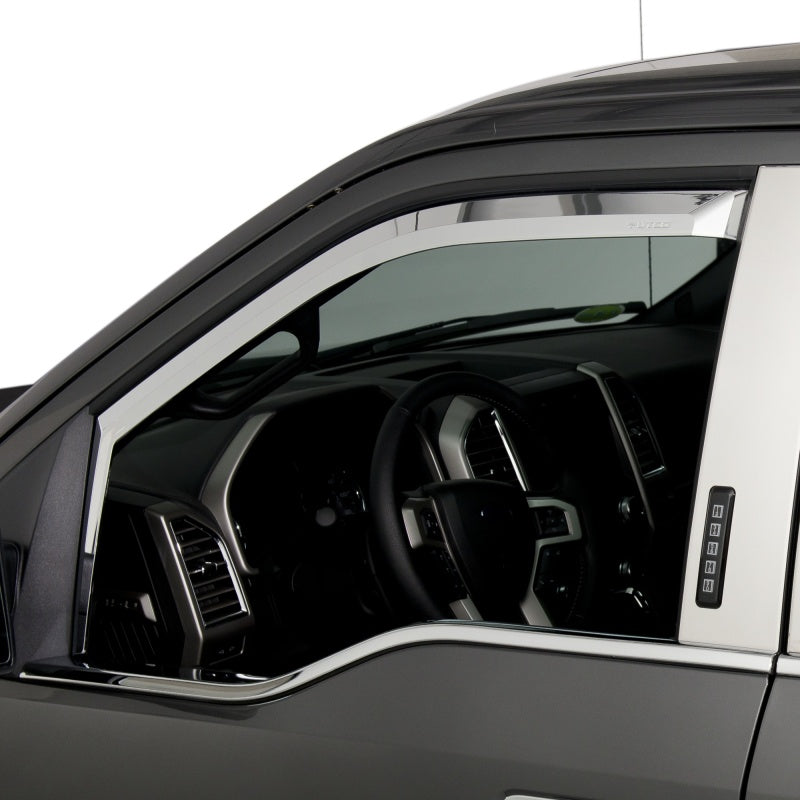 Putco 480065 - PUT480065 - Putco 17-20 Ford SuperDuty - Crew Cab (Set of 4) Element Chrome Window Visors - Shipped in Europe - Tuningsupply.com