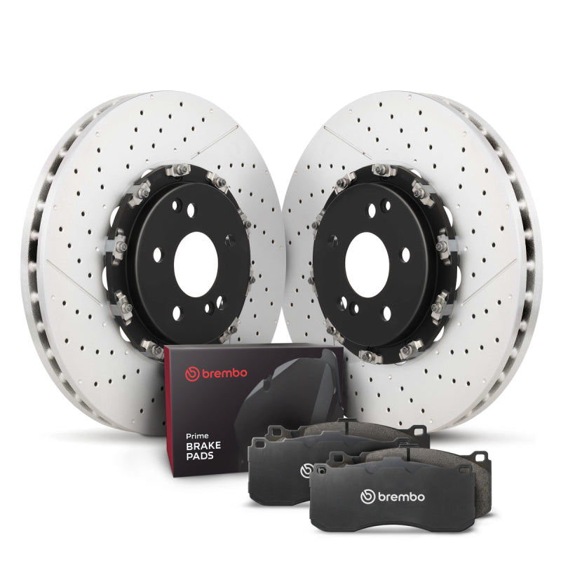 Brembo OE - BREKT04316 - Brembo OE 11-18 Nissan GT-R Front Disc Brake Kit - Shipped in Europe - Tuningsupply.com