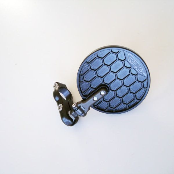 CRG Constructors HSLS-EXO-R - CRGHSLS-EXO-R - CRG Hindsight EXO Folding 3 in. Round Bar-End Mirror Right - Black - Shipped in Europe - Tuningsupply.com