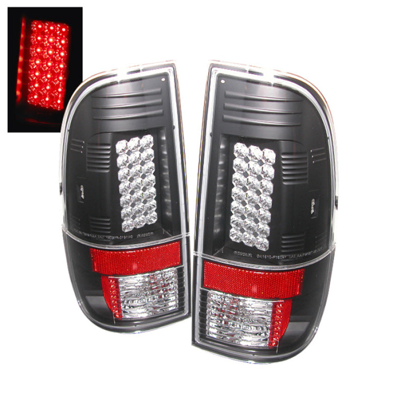 SPYDER 5003898 - SPY5003898 - Spyder Ford Super Duty 08-15 LED Tail Lights Black ALT-YD-FS07-LED-BK - Shipped in Europe - Tuningsupply.com