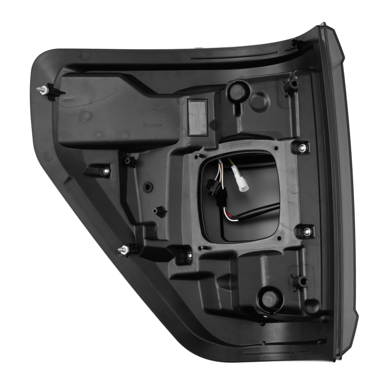AlphaRex 653040 - ARX653040 - AlphaRex 21-23 Ford F-150 LUXX LED Taillights - Black w/ BLIS - Shipped in Europe - Tuningsupply.com