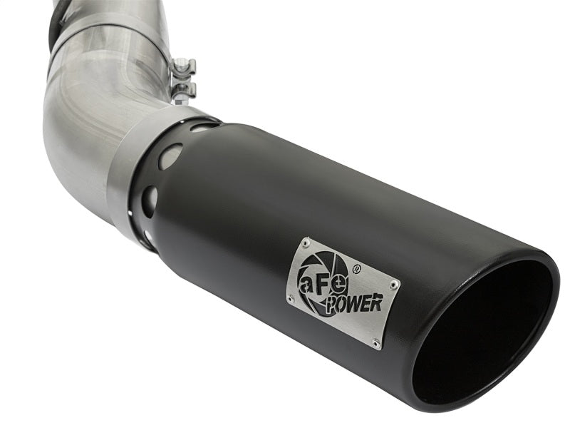 aFe 49-44085-B - AFE49-44085-B - aFe LARGE BORE HD 5in 409-SS DPF-Back Exhaust w/Black Tip 2017 GM Duramax V8-6.6L (td) L5P - Shipped in Europe - Tuningsupply.com