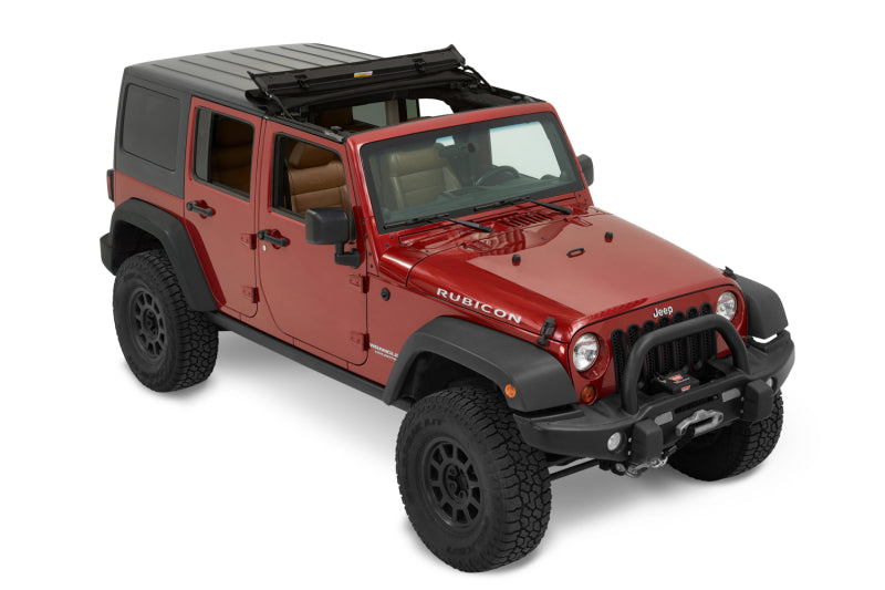 Bestop 52453-17 - BES52453-17 - Bestop 07-18 Jeep Wrangler JK Sunrider For Hardtop (Premium Black Twill 2-Door Or 4-Door) - Shipped in Europe - Tuningsupply.com