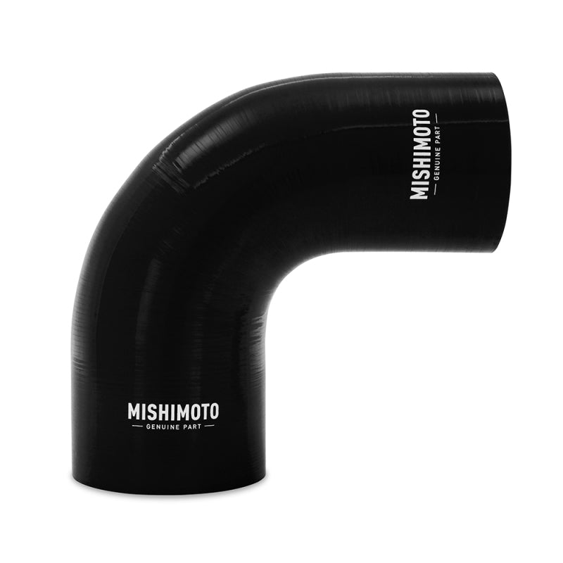 Mishimoto MMCP-R90-3540BK - MISMMCP-R90-3540BK - Mishimoto Silicone Reducer Coupler 90 Degree 3.5in to 4in - Black - Shipped in Europe - Tuningsupply.com