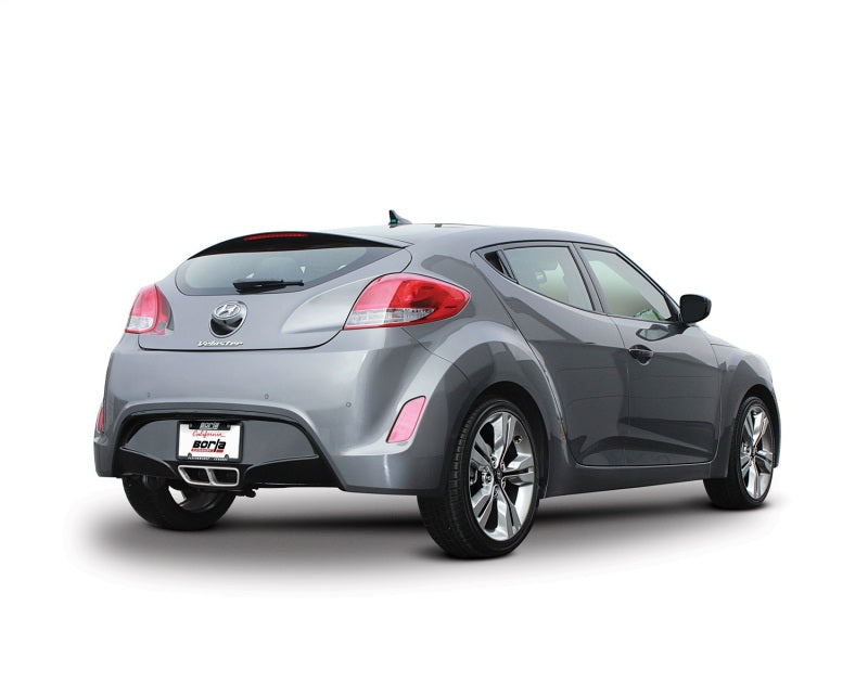 Borla 11821 - BOR11821 - Borla 12-14 Veloster 1.6L AT/MT FWD 2dr 2.25in No Tips SS Exhaust (rear section only) - Shipped in Europe - Tuningsupply.com