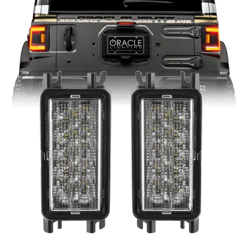 ORACLE Lighting 5915-JL-023 - ORL5915-JL-023 - Oracle 2018+ Jeep Wrangler JL Dual Function Reverse LED Flush Taillight - Amber/White - Shipped in Europe - Tuningsupply.com