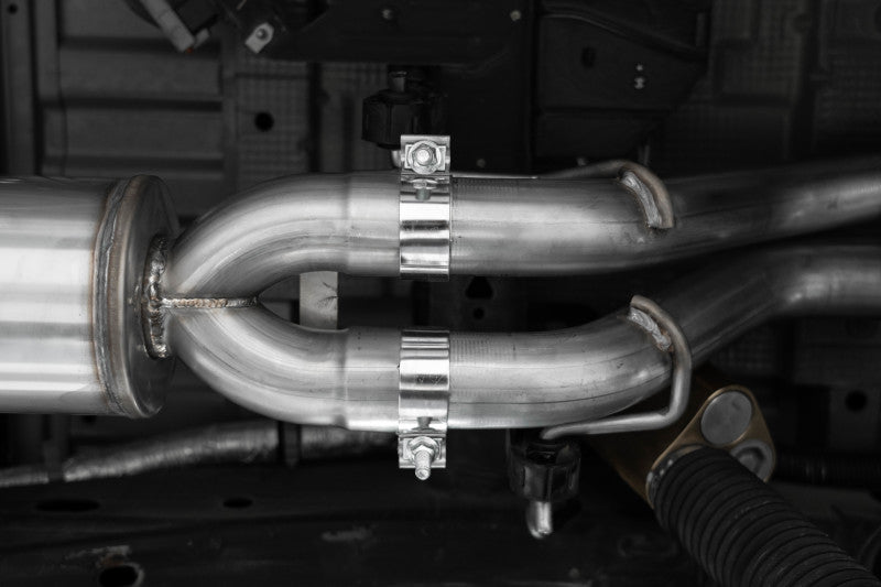 MBRP PS5006304 - MBRPS5006304 - MBRP 22-23 Chevrolet/ GMC 1500 Silverado/ Sierra ZR2/AT4X 6.2L 2.5in Turn Down 3in Cat Back Exhaust - Shipped in Europe - Tuningsupply.com
