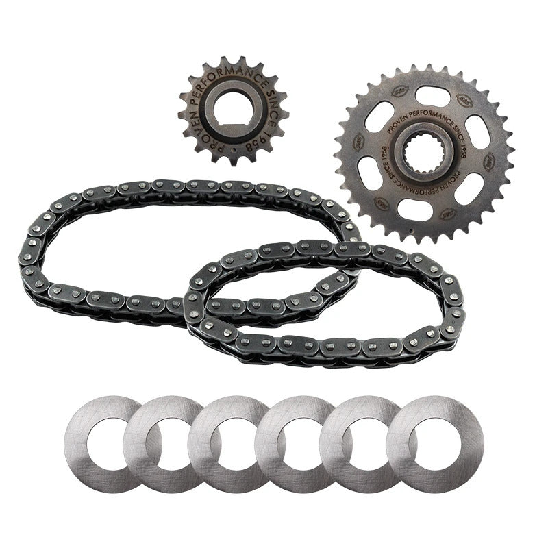 S&S Cycle 330-0844 - SSC330-0844 - S&S Cycle 07-17 BT Camshaft Chain Drive Kit - Incl. Chain, Sprockets, & Shims - Shipped in Europe - Tuningsupply.com