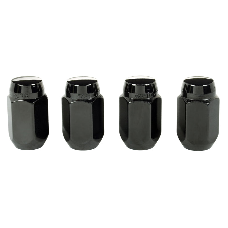 McGard 64030 - MCG64030 - McGard Hex Lug Nut (Cone Seat) 1/2-20 / 13/16 Hex / 1.5in. Length (4-Pack) - Black - Shipped in Europe - Tuningsupply.com