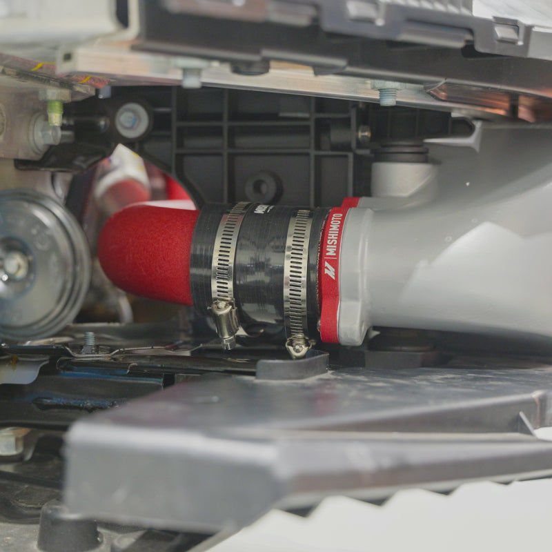 Mishimoto MMINT-CIV-22KBKWRD - MISMMINT-CIV-22KBKWRD - Mishimoto 2022+ Honda Civic 1.5T Intercooler Kit - Black Intercooler - Red Pipes - Shipped in Europe - Tuningsupply.com