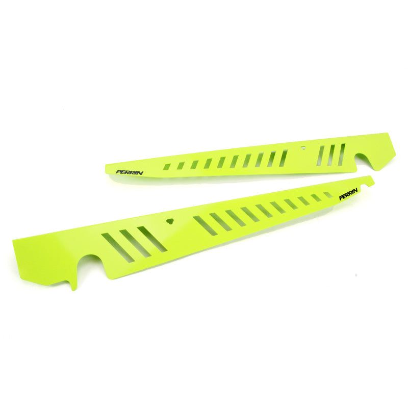 Perrin Performance PSP-ENG-550NY - PERPSP-ENG-550NY - PERRIN 15-21 Subaru WRX/STI Fender Shroud Set - Neon Yellow - Shipped in Europe - Tuningsupply.com