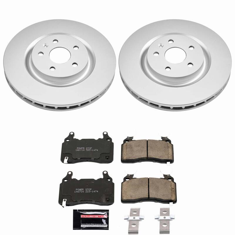 PowerStop CPK5602-23 - PSBCPK5602-23 - Power Stop 10-15 Chevrolet Camaro Front Z23 Coated Brake Kit - Shipped in Europe - Tuningsupply.com