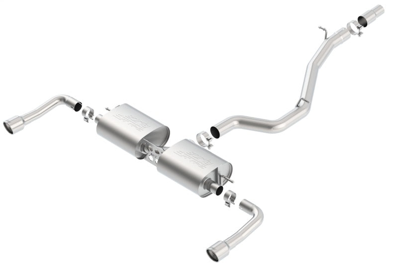 Borla 140682 - BOR140682 - Borla 14-16 Audi A3 Quattro 2.0L Turbo AT/MT RWD 4DR S-Type Cat-Back Exhaust Single Split Rear Exit - Shipped in Europe - Tuningsupply.com