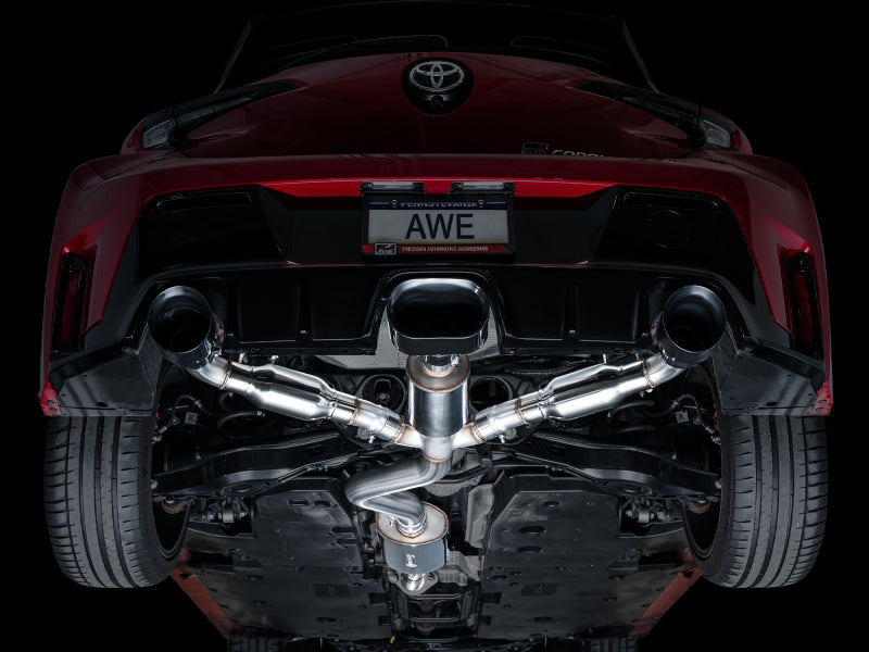 AWE Tuning 3015-53472 - AWE3015-53472 - AWE Tuning 2023+ Toyota GR Corolla Touring Edition Exhaust - Diamond Black Tips - Shipped in Europe - Tuningsupply.com