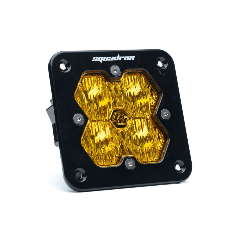 Baja Designs 5510152 - BAJ5510152 - Baja Designs Squadron 2.0 Sport LED Wide Cornering Flush Mount (Single Light) - Baja Amber - Shipped in Europe - Tuningsupply.com