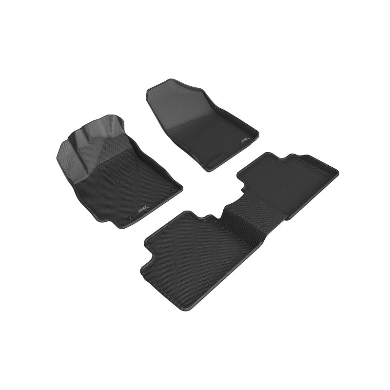 3D MAXpider L1HY11001509 - ACEL1HY11001509 - 3D MAXpider 2021-2025 Hyundai Elantra Kagu Full Set Floormat - Black - Shipped in Europe - Tuningsupply.com