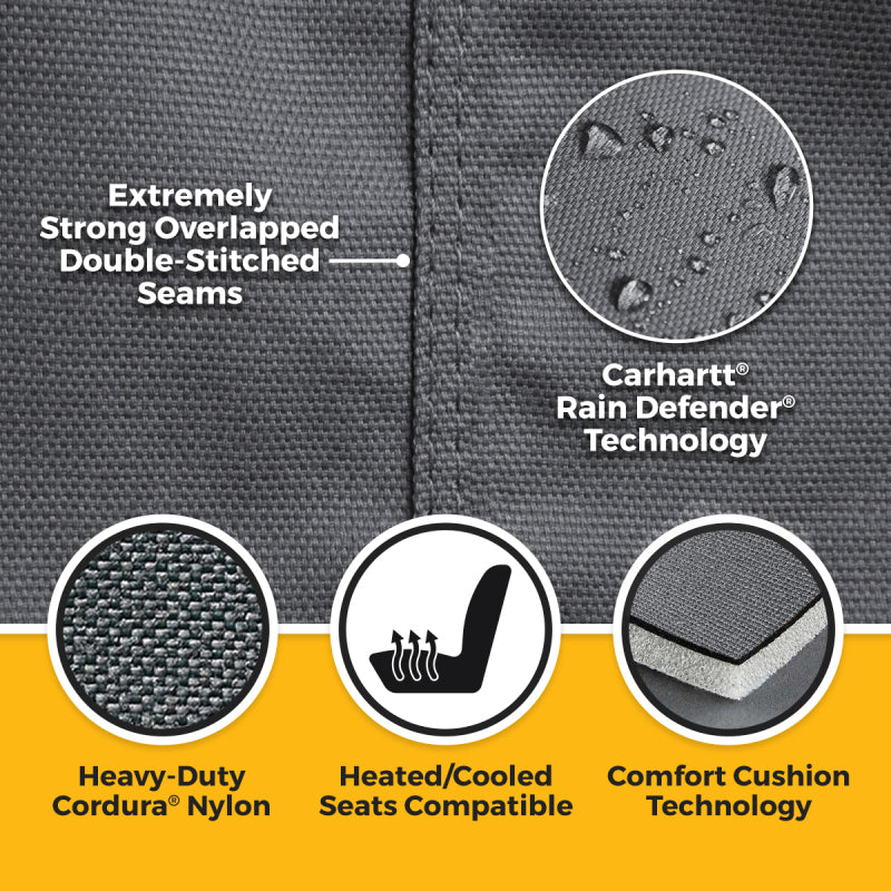 Covercraft GTC4138COGY - CVRGTC4138COGY - Covercraft 19-25 Chevrolet Silverado Carhartt Super Dux Precision Fit Second Row Seat Covers - Shipped in Europe - Tuningsupply.com