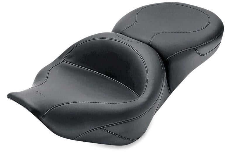 Mustang Motorcycle 75464 - MMP75464 - Mustang 97-07 Harley Road King, 06-07 Street Glide, 00-05 Eagle Std Touring Pass Seat - Black - Shipped in Europe - Tuningsupply.com