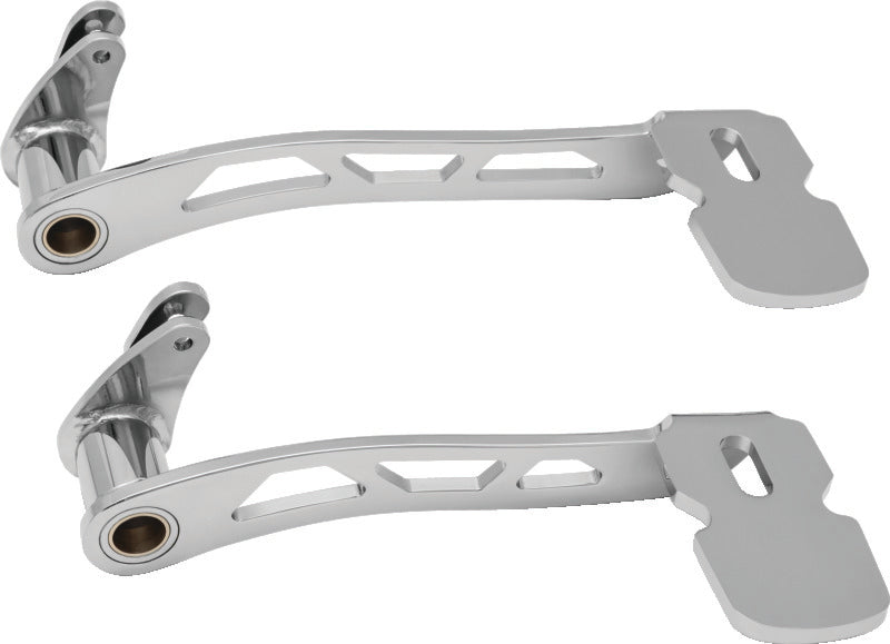 Kuryakyn 9648 - KUR9648 - Kuryakyn Girder Extended Brake Pedal 14 and Up With Fairing Lowers Chrome - Shipped in Europe - Tuningsupply.com