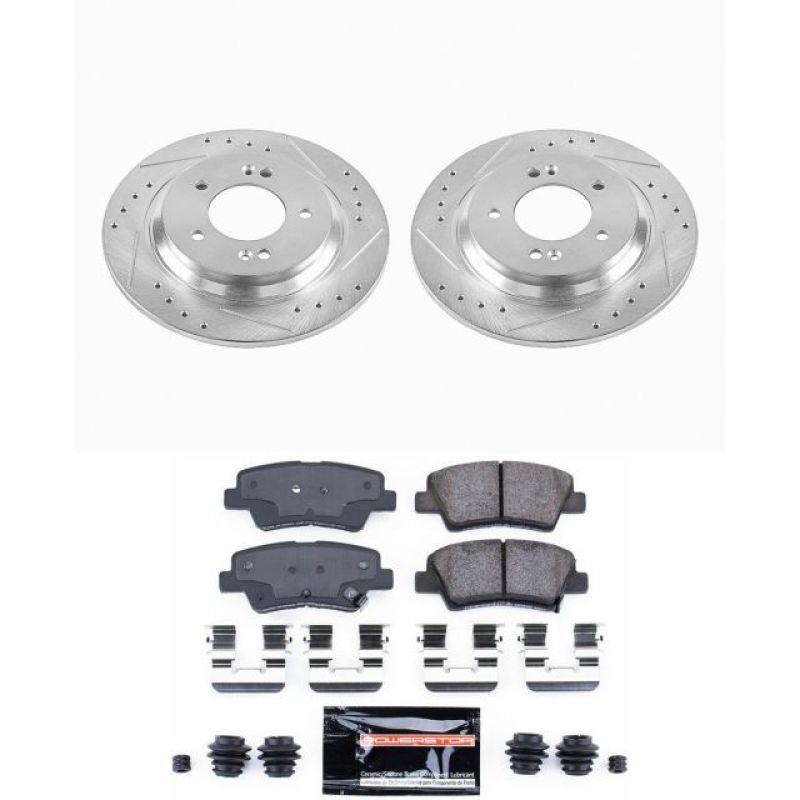 PowerStop K6985 - PSBK6985 - Power Stop 2015 Hyundai Sonata Rear Z23 Evolution Sport Brake Kit - Shipped in Europe - Tuningsupply.com