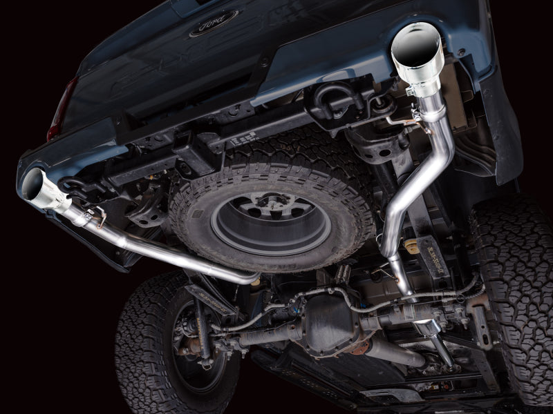 AWE Tuning 3020-32402 - AWE3020-32402 - AWE Tuning 2021+ Ford F150 Tremor w/ Bumper Cutouts 0FG Non-Resonated Cat-Back w/ Chrome Silver Tips - Shipped in Europe - Tuningsupply.com