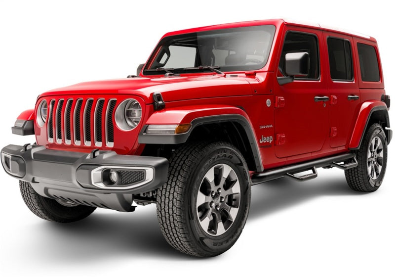 N-Fab - NFBJ1866 - N-Fab Nerf Step 2018 Jeep Wrangler JL SUV 4 Door- Tex. Black - W2W - 3in - Shipped in Europe - Tuningsupply.com