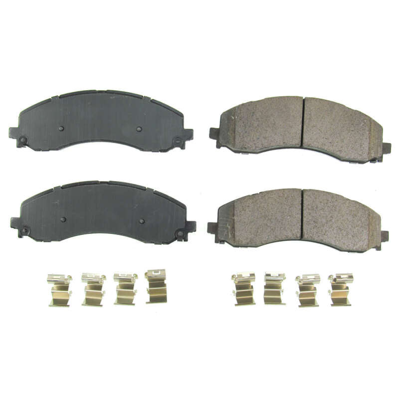 PowerStop 17-2223 - PSB17-2223 - Power Stop 2019 Ram 2500 Front Z17 Evolution Ceramic Brake Pads w/Hardware - Shipped in Europe - Tuningsupply.com