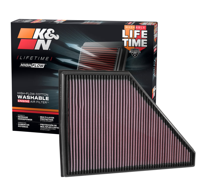 K&N Engineering 33-5056 - KNN33-5056 - K&N 2017 Cadillac XT5 3.6L V6 F/I Drop In Air Filter - Shipped in Europe - Tuningsupply.com