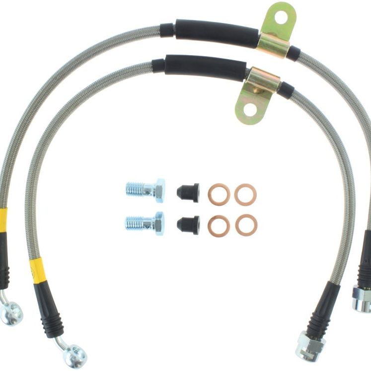 Stoptech 950.66002 - STO950.66002 - StopTech 07-08 Cadillac Escalade Stainless Steel Front Brake Lines - Shipped in Europe - Tuningsupply.com