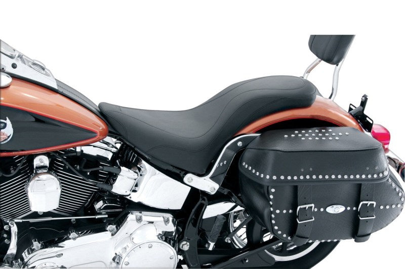 Mustang Motorcycle 76372 - MMP76372 - Mustang 84-99 Harley Standard Rear Tire DayTripper 1PC Seat - Black - Shipped in Europe - Tuningsupply.com