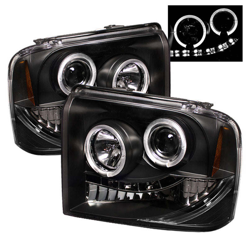 SPYDER 5010544 - SPY5010544 - Spyder Ford F250/350/450 Super Duty 05-07 Projector Headlights LED Halo- LED Blk PRO-YD-FS05-HL-BK - Shipped in Europe - Tuningsupply.com
