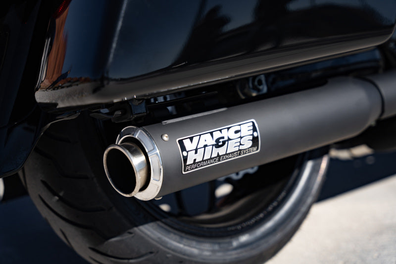 Vance and Hines 46721 - VAH46721 - Vance & Hines 17-24 Harley-Davidson Touring Supersport Slip-On - Black - Shipped in Europe - Tuningsupply.com