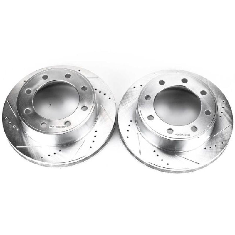 PowerStop AR8580XPR - PSBAR8580XPR - Power Stop 00-05 Ford Excursion Front Evolution Drilled & Slotted Rotors - Pair - Shipped in Europe - Tuningsupply.com