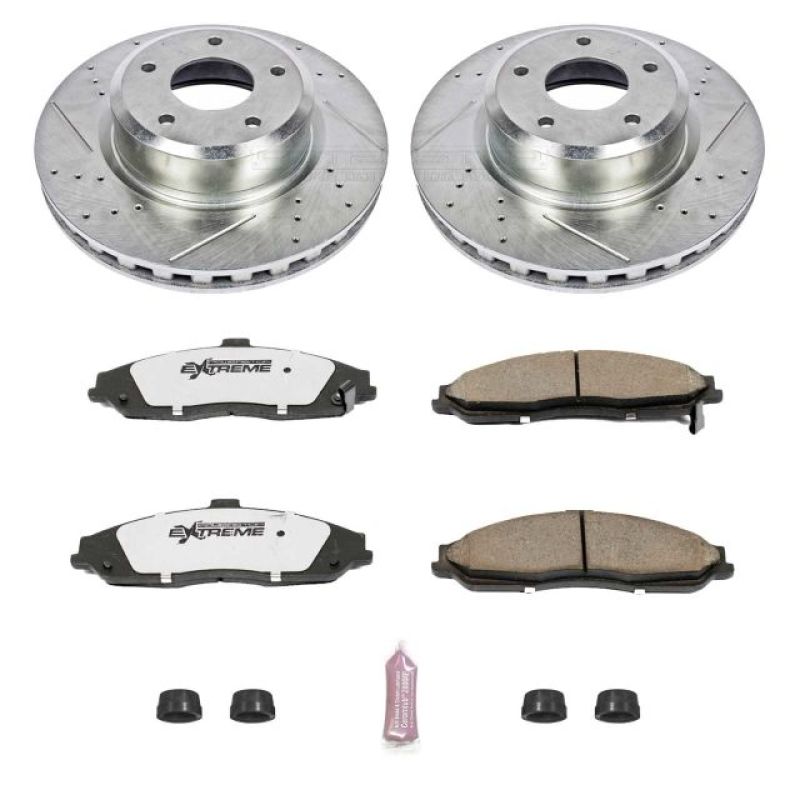 PowerStop K2912-26 - PSBK2912-26 - Power Stop 05-06 Pontiac GTO Front Z26 Street Warrior Brake Kit - Shipped in Europe - Tuningsupply.com