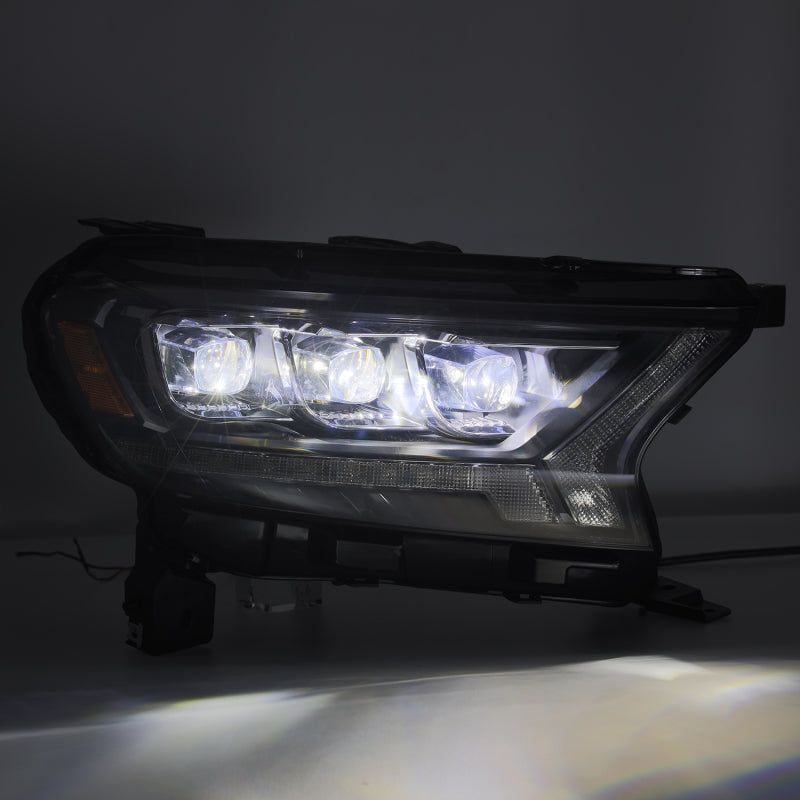 AlphaRex 880123 - ARX880123 - AlphaRex 19-21 Ford Ranger NOVA LED Proj Headlight Plnk Style Alpha Blk w/Activ Light/Seq Signal/DRL - Shipped in Europe - Tuningsupply.com