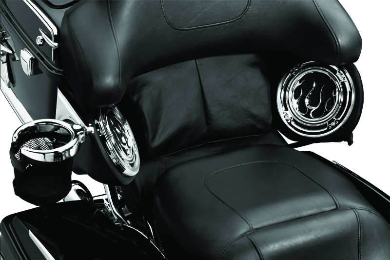 Kuryakyn 1692 - KUR1692 - Kuryakyn Passenger Drink Holder With Basket 14-Up Touring Right Side Chrome - Shipped in Europe - Tuningsupply.com