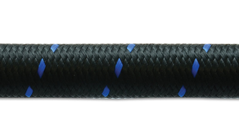 Vibrant 11988B - VIB11988B - Vibrant -8 AN Two-Tone Black/Blue Nylon Braided Flex Hose (5 foot roll) - Shipped in Europe - Tuningsupply.com