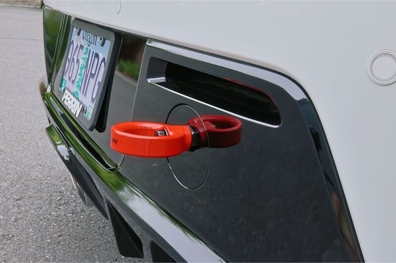 Perrin Performance PTP-BDY-251RD - PERPTP-BDY-251RD - PERRIN 23-26 Toyota GR Corolla Rear Tow Hook - Red - Shipped in Europe - Tuningsupply.com