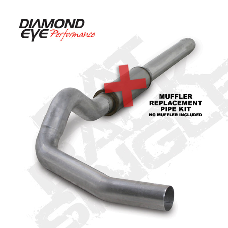 Diamond Eye Performance - DEPK5244A-RP - Diamond Eye KIT 5in Catback MFLR RPLCMENT PIPE Single AL: 2004.5-2007.5 DODGE CUMMINS 600 - Shipped in Europe - Tuningsupply.com
