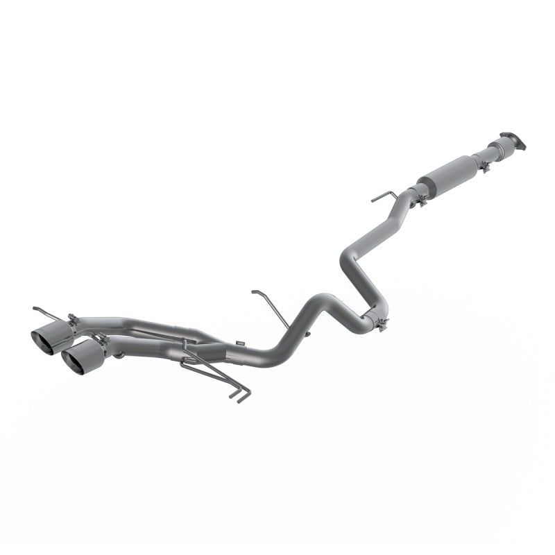 MBRP PS4703AL - MBRPS4703AL - MBRP 13-18 Hyundai Veloster Turbo 4.0in OD Tips Dual Outlet 2-1/2in AL Cat Back - Shipped in Europe - Tuningsupply.com